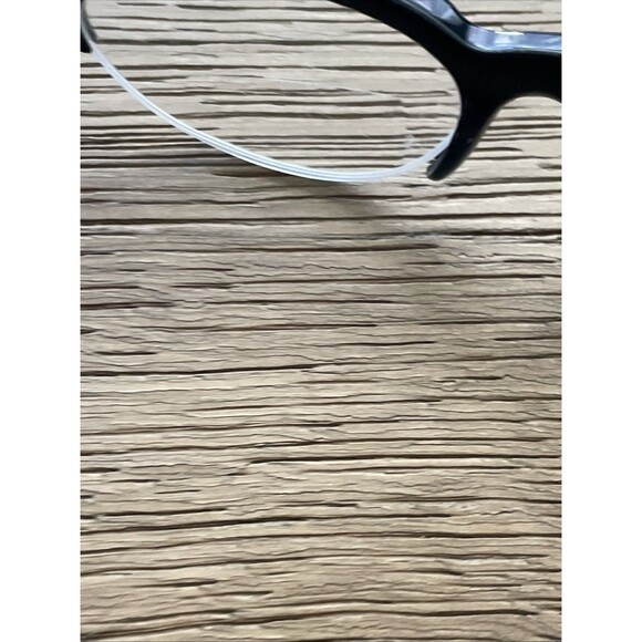 Vintage France Cat Eye Eyeglasses Frames ONLY Rhinestone Black half rim - Picture 12 of 13